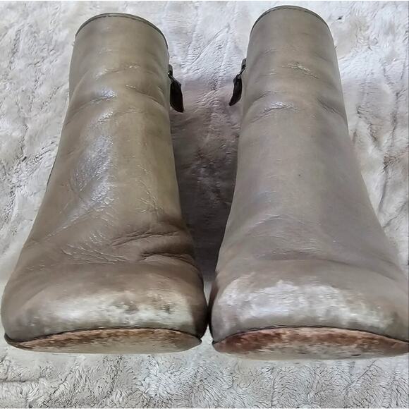 Tory Burch Fango Bowie Leather Booties Womens 5.5 Minimal Quiet Luxury Preppy - Picture 2 of 8